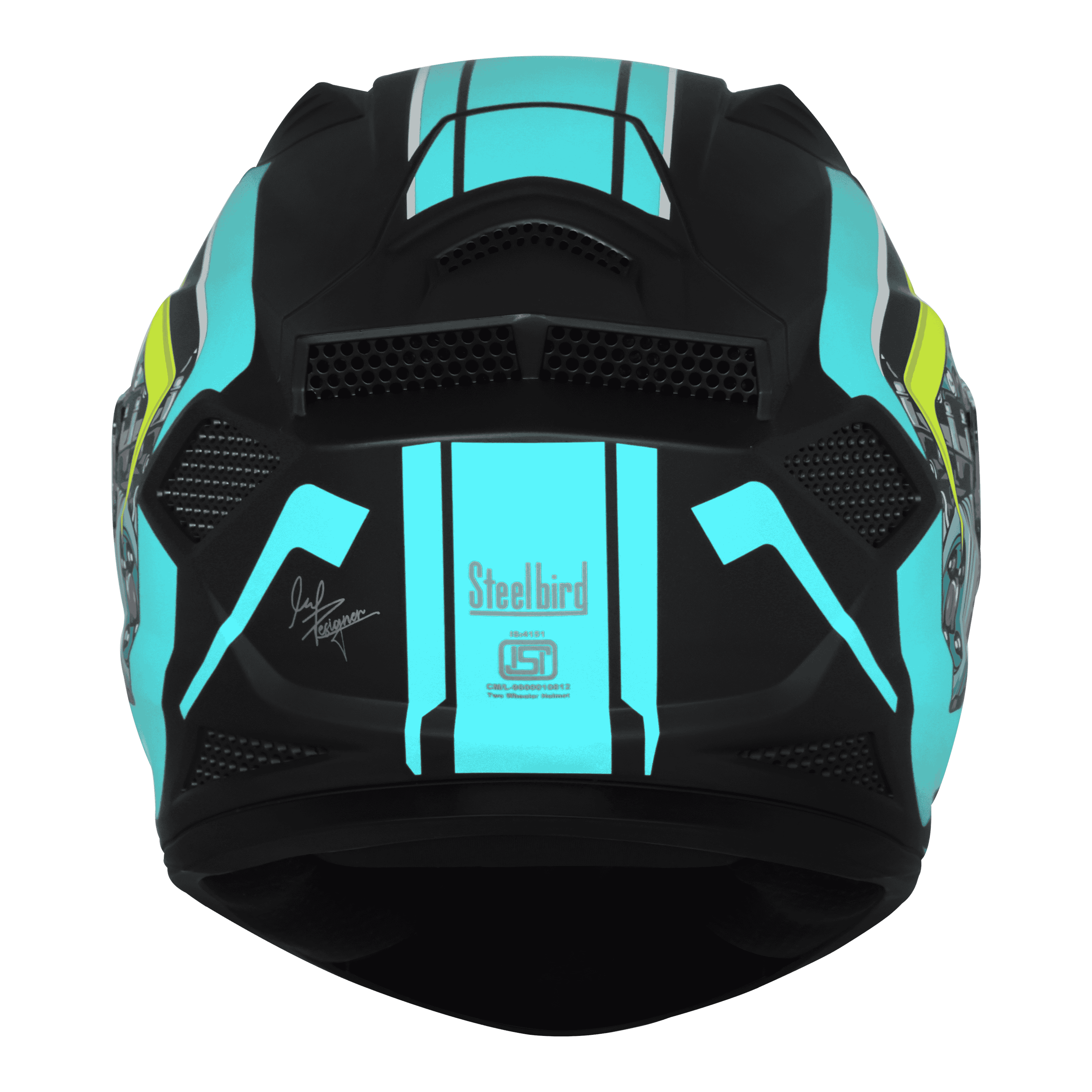 SBH-25 SV SHARP SPIKY MAT BLACK WITH JAZZ BLUE
